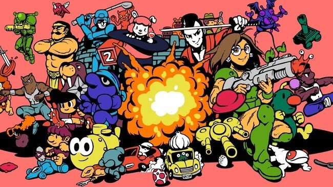 Ilustración de personajes de videojuegos.